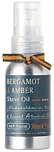 Fragrances, Perfumes, Cosmetics Bath House Bergamot & Amber - Shaving Oil