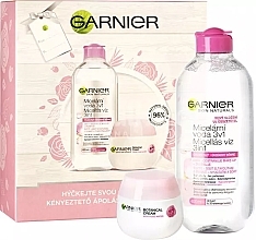 Fragrances, Perfumes, Cosmetics Set - Garnier Sensitive Skin Rose (micellar/400ml + f/cream/50ml)