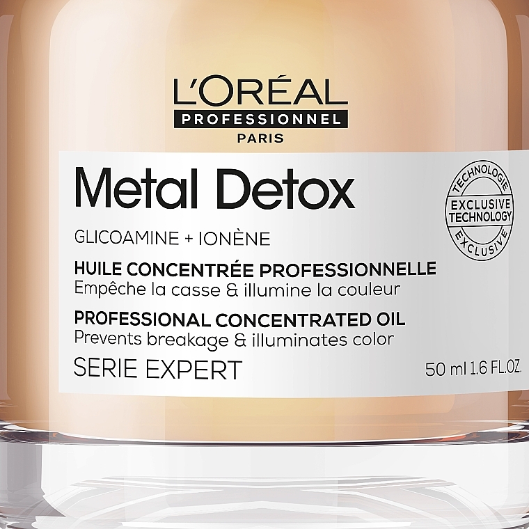 Concentrated Hair Oil - L'Oreal Professionnel Serie Expert Metal Detox — photo N2