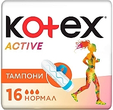 Fragrances, Perfumes, Cosmetics Tampons "Normal", 16 pcs - Kotex Active