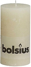 Fragrances, Perfumes, Cosmetics Cylindrical Candle Rustic Ivory, 130/68 mm - Bolsius Candle