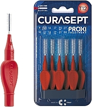 Interdental Brushes 1.2 mm, 6 pieces, red - Curaprox Curasept Proxi Treatment T12 Red — photo N1