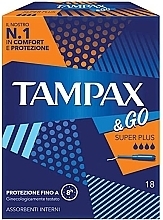 Fragrances, Perfumes, Cosmetics Tampons with Applicator, 18 pcs. - Tampax & Go Super Plus