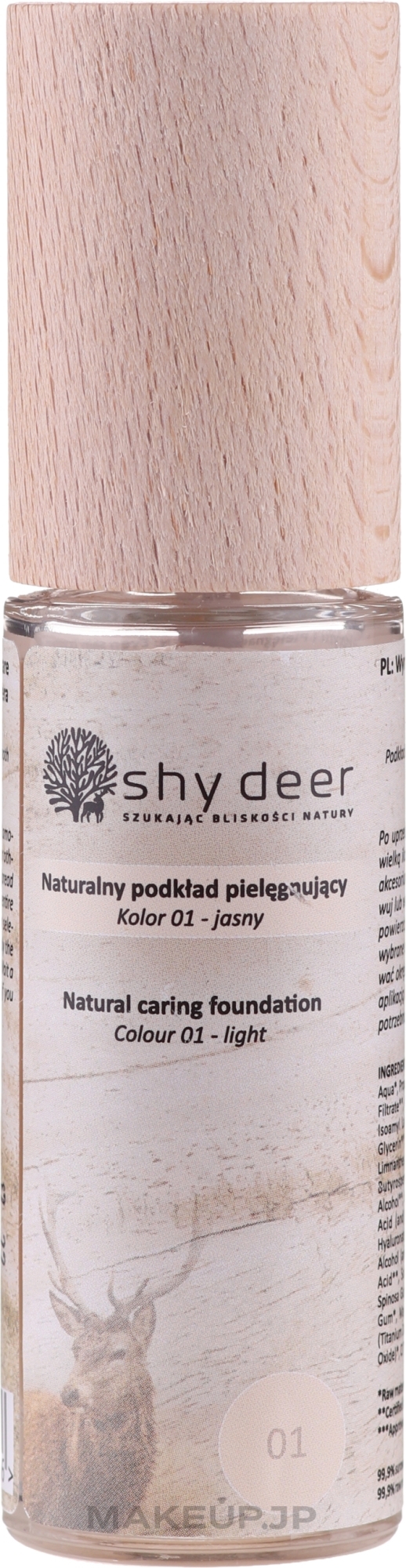 Face Foundation - Shy Deer Natural Caring Foundation — photo 01 - Light