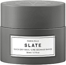 Fragrances, Perfumes, Cosmetics Hair Wax - Maria Nila Slate Quick Dry Wax