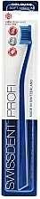Soft-Medium Toothbrush, dark blue - SWISSDENT Profi Colours Soft-Medium Toothbrush Blue&Blue — photo N1
