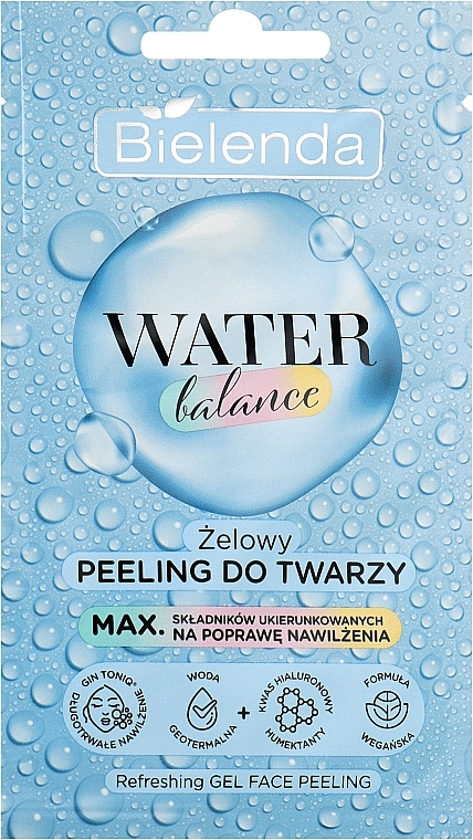 Refreshing Peeling Gel - Bielenda Water Balance Refreshing Gel Face Peeling — photo N1