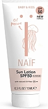 Fragrances, Perfumes, Cosmetics Baby & Kids Sun Lotion - Naif Baby & Kids 0% Perfume Sun Lotion SPF50 (mini size)