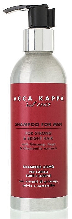 Men Shampoo for Blonde Hair - Acca Kappa Shampoo For Men For Strong & Bright Hair — photo N1