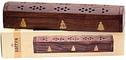 Fragrances, Perfumes, Cosmetics Wooden Incense Holder 'Buddha' - Sattva Ayurveda