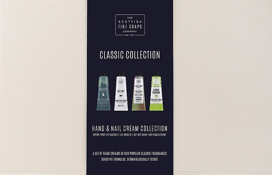 Set - Scottish Fine Soaps Classic Collection Hand & Nail Cream Collection (h/cr/4x30ml) — photo N1