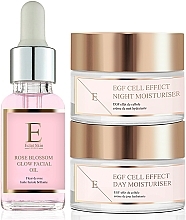 Fragrances, Perfumes, Cosmetics Set - Eclat Skin London EGF Cell Effect + Rose Blossom (d/cr/50ml + n/cr/50ml + oil/30ml)