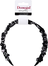 Fragrances, Perfumes, Cosmetics Hair Hoop FA-5619, black with pattern - Donegal