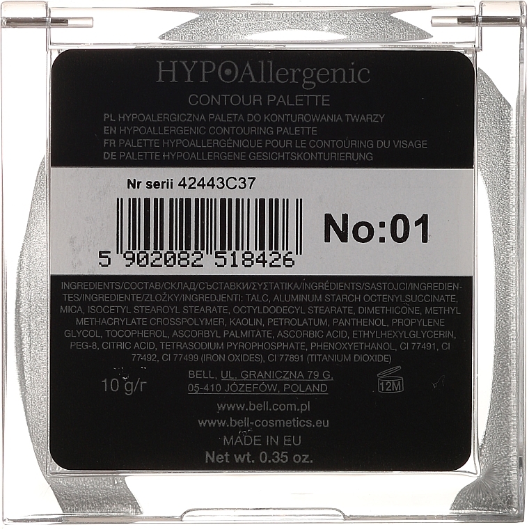 Contour Palette - Bell HypoAllergenic Contour Palette — photo N3