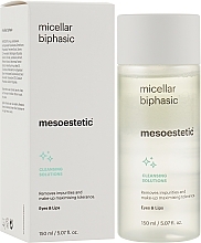 Biphasic Micellar Cleanser - Mesoestetic Micellar Biphasic Cleaning Solutions Eyes&Lips — photo N4