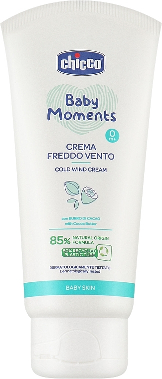 Anti-Windburn Cream - Chicco Baby Moments Cold Wind Cream Cocoa Butter — photo N1