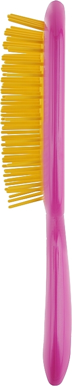 Hairbrush, pink-yellow - Janeke Superbrush — photo N2