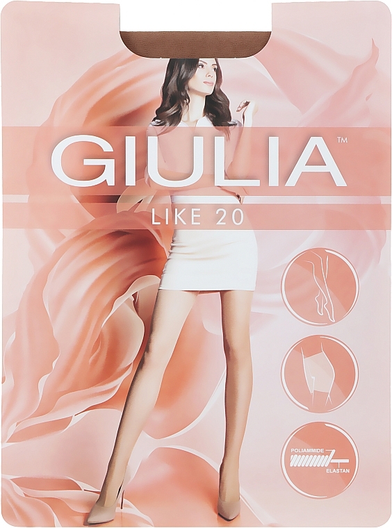 Tights "Like" 20 Den, caramello - Giulia — photo N1