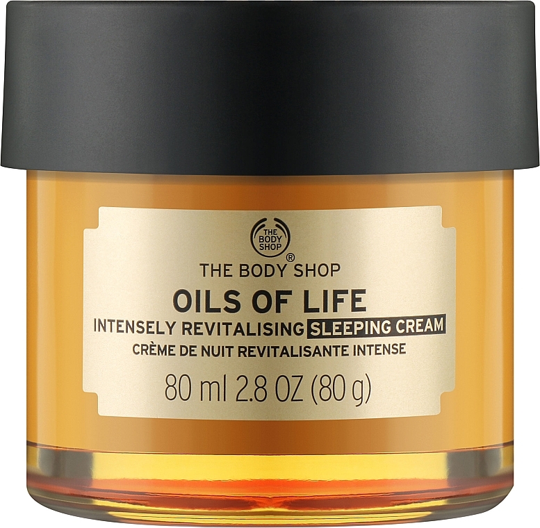 Night Face Cream - The Body Shop Oils Of Life Intensely Revitalising Sleeping Cream (no pack) — photo N1