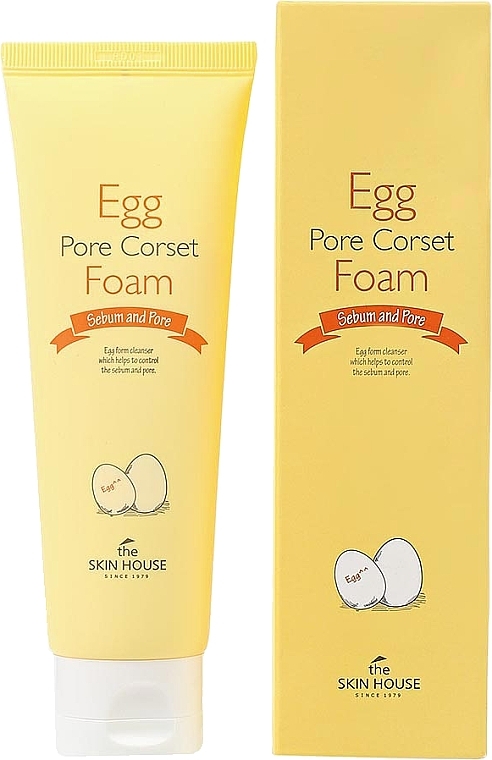 Egg Extract Cleansing Face Foam - The Skin House Egg Pore Corset Foam Cleaner — photo N1