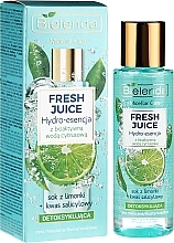 Fragrances, Perfumes, Cosmetics Face Hydro Essence "Lime" - Bielenda Fresh Juice Detoxifying Face Hydro Essence Lime