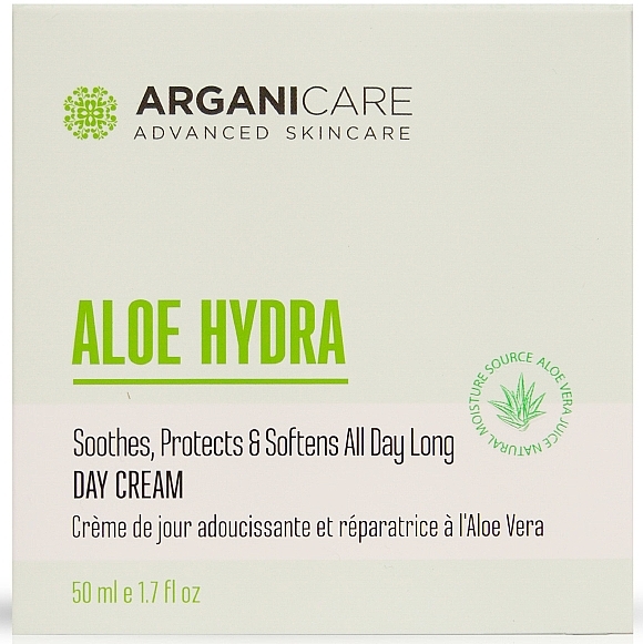 Day Face Cream - Arganicare Aloe Hydra Day Cream — photo N1