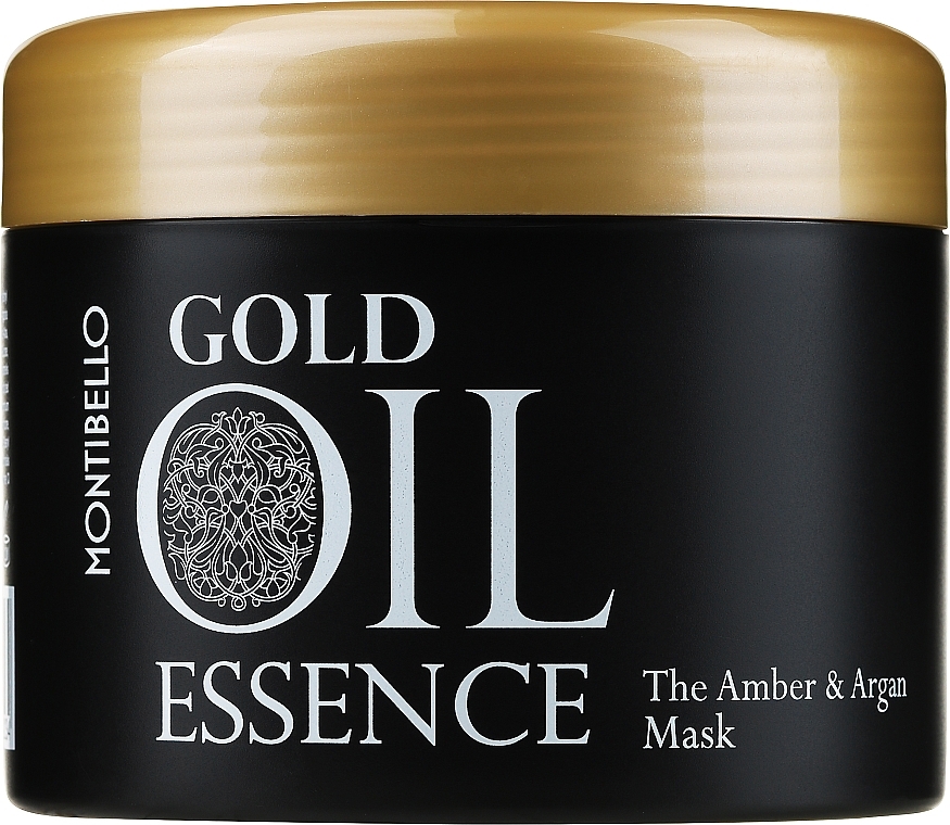 Hair Mask - Montibello Gold Oil Essence The Amber And Argan Mask — photo N4
