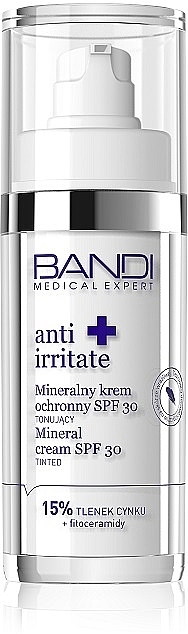 Facial Mineral Sun Cream - Bandi Medical Expert Anti Irritated Mineral Cream SPF30 — photo N1