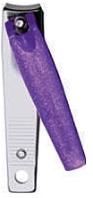 Nail Clipper, shiny purple, in blister - Titania — photo N6