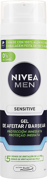 Cooling Shaving Gel for Sensitive Skin - NIVEA MEN Sensitive Cool Barber Shaving Gel — photo N1