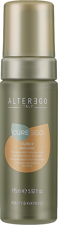 Curly or Wavy Hair Mousse - Alter Ego Cureego Curly Hair Mousse — photo N1