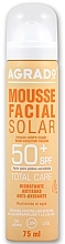 Fragrances, Perfumes, Cosmetics Facial Sun Mousse SPF50 - Agrado Solar Mousse Facial