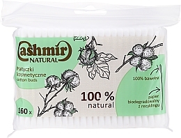 Fragrances, Perfumes, Cosmetics Cotton Buds, 160 pcs - Cashmir Natural Cotton Buds