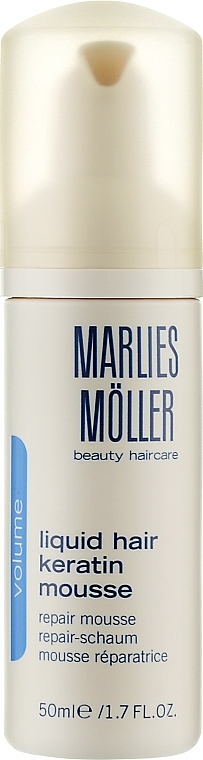 Repairing Hair Mousse "Liquid Keratin" - Marlies Moller Volume Liquid Hair Keratin Mousse — photo N1