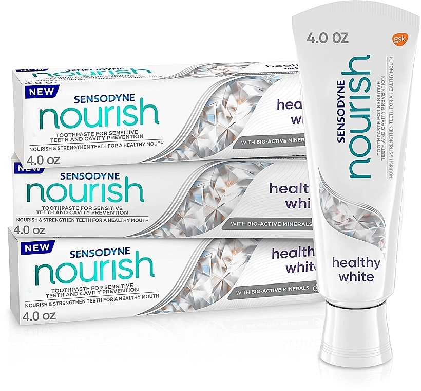 Whitening Toothpaste - Sensodyne Nourish Healthy White — photo N2