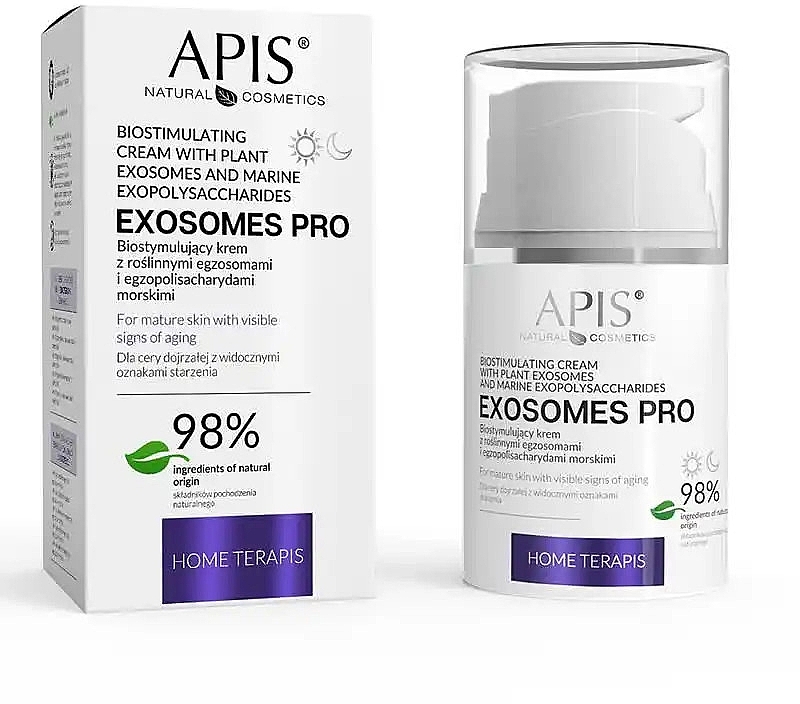 Biostimulating Cream with Plant Exosomes - Apis Professional Exosomes Pro Home Terapis — photo N2