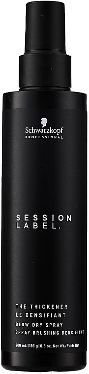 Hair Styling Spray - Schwarzkopf Professional Session Label The Thickener Blow Dry Spray — photo N1