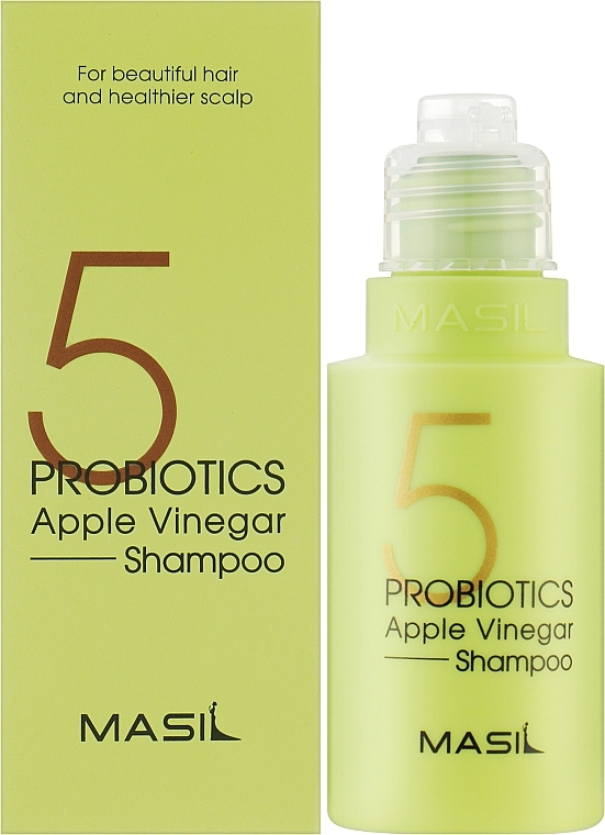 Mild Sulfate-Free Shampoo with Probiotics & Apple Vinegar - Masil 5 Probiotics Apple Vinegar Shampoo — photo N2