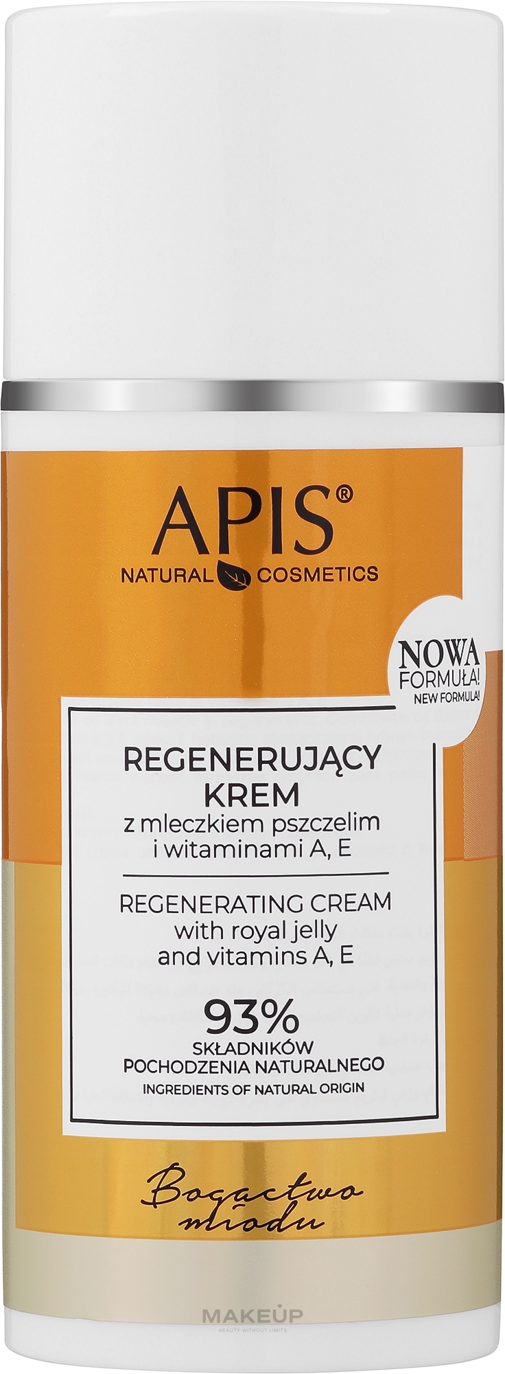 Regenerating Royal Jelly Face Cream - APIS Professional Wealth of Honey Regenerating Face Cream With Royal Jelly and Vitamins A + E — photo 100 ml
