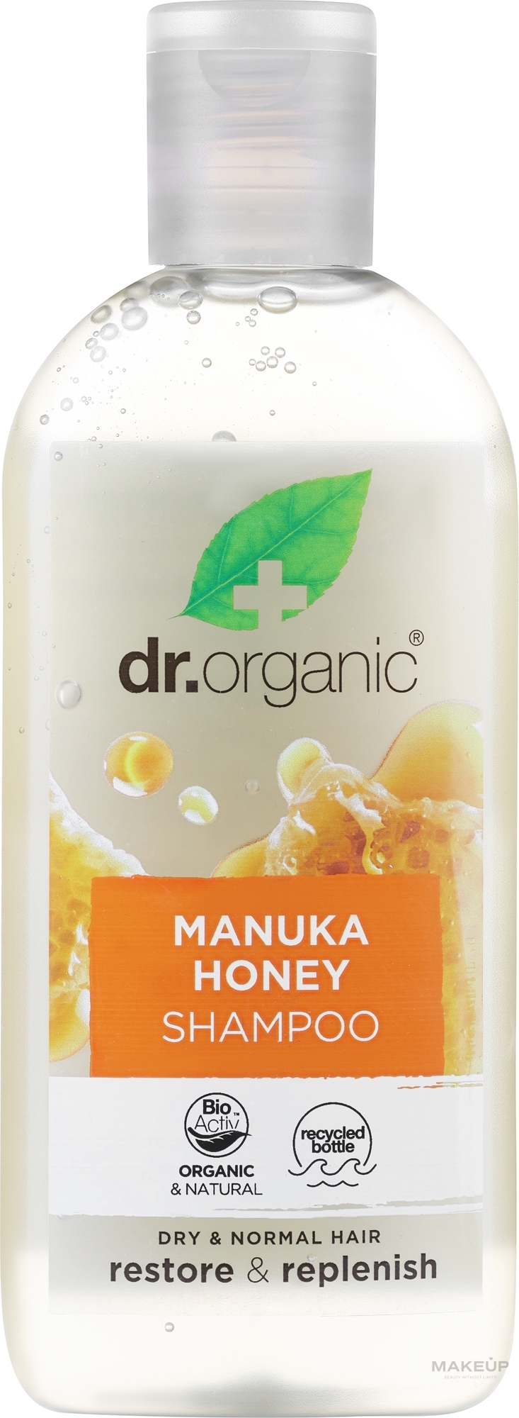 Hair Shampoo "Manuka & Aloe Vera" - Dr. Organic Manuka Honey Shampoo — photo 265 ml