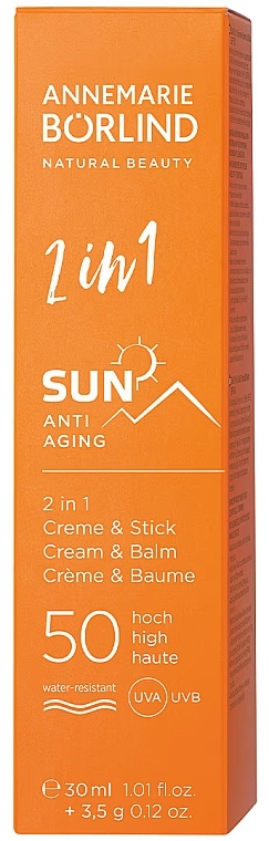 Anti-Aging Sunscreen stick - Annemarie Borlind 2in1 Sun Anti-Aging Cream & Stick SPF 50 — photo N2