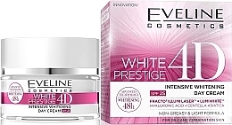 Day Face Cream SPF 25 - Eveline Cosmetics White Prestige 4D Intensive Whitening Day Cream SPF 25 — photo N1