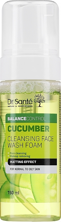 Cleansing Face Foam - Dr. Sante Cucumber Balance Control — photo N2