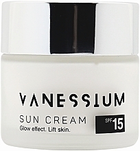 Face Sun Cream SPF15 - Vanessium Sun Cream Glow Effect Lift Skin SPF15 — photo N1