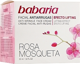 Fragrances, Perfumes, Cosmetics Anti-Wrinkle Face Cream - Babaria Rosa Mosqueta Anti-Wrinkle Face Cream