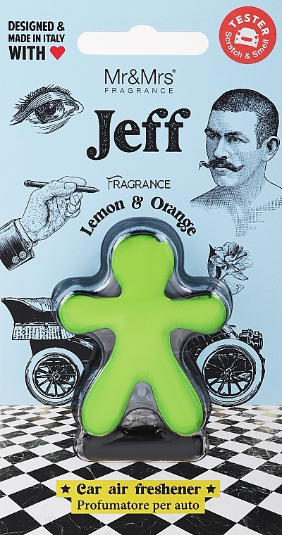 Mr&Mrs Fragrance Jeff Lemon&Orange - Car Air Freshener — photo N1