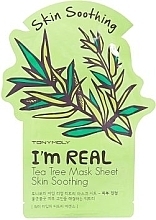 Fragrances, Perfumes, Cosmetics Facial Sheet Mask - Tony Moly I'm Real Tea Tree Mask Sheet 