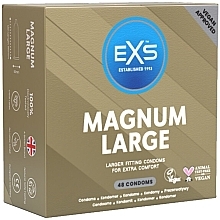 Fragrances, Perfumes, Cosmetics Enlarged Condoms XL, 48 pcs. - EXS Condoms Magnum Large