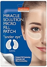 Fragrances, Perfumes, Cosmetics Eye Patches - Purederm Miracle Solution Micro Fill patch Under Eye