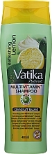 Lemon and Yoghurt Anti-Dandruff Shampoo - Vatika  — photo N3